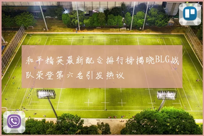 和平精英最新配合排行榜揭晓BLG战队荣登第六名引发热议