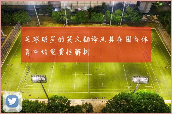 足球明星的英文翻译及其在国际体育中的重要性解析