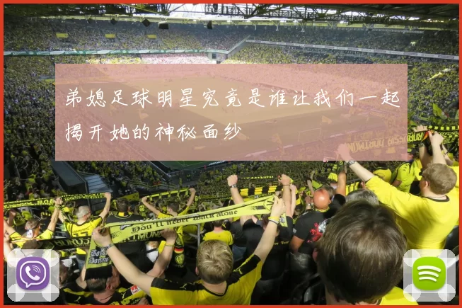 弟媳足球明星究竟是谁让我们一起揭开她的神秘面纱